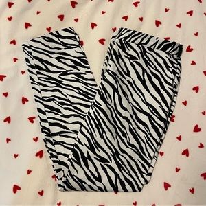 Zara zebra print pants